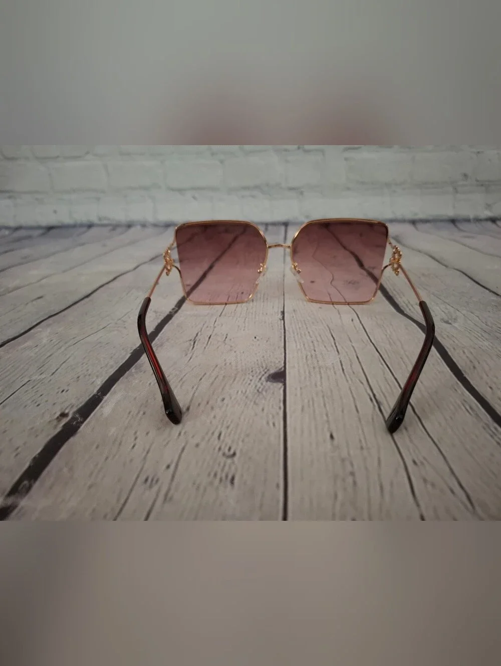 NWT Women's Gold & Tea Rose Sunglasses - UV400 Protection
